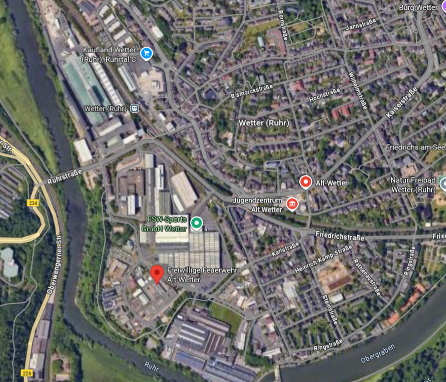 Standort GH Alt Wetter und R Wache